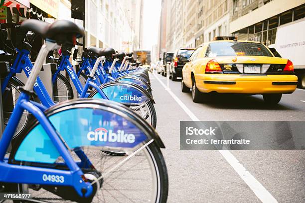 Foto de Citi Bicicleta De Nova York e mais fotos de stock de Bicicleta - Bicicleta, Citigroup, Bicicletário - Prateleira