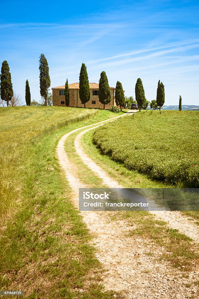 Quinta italiano na Toscana val d'orcia - Royalty-free Toscana - Itália Foto de stock