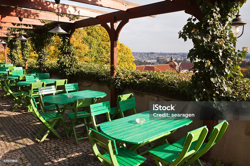 Prager Restaurant und Tischen - Lizenzfrei Malfarbe Stock-Foto