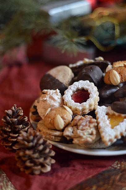 istock Christmas cookies on a plate 471573940