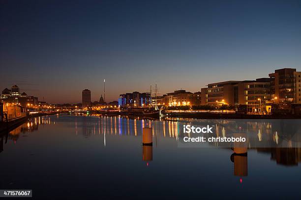 Dublin Irland Skyline In Der Dämmerung Stockfoto und mehr Bilder von Bankenviertel - Bankenviertel, Dublin - Irland, Abenddämmerung