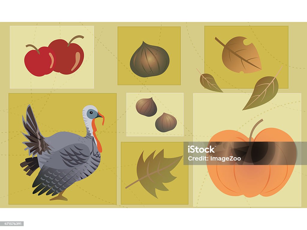 collage de Thanksgiving - Illustration de Aliments et boissons libre de droits