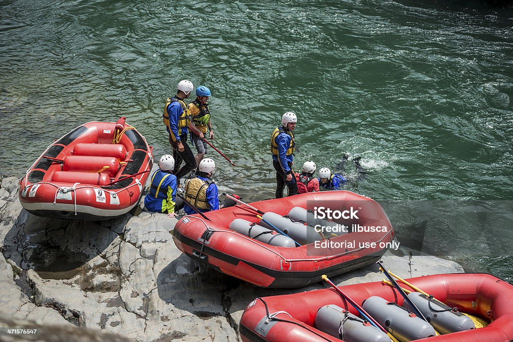 Rafting lezione - Foto stock royalty-free di Acqua