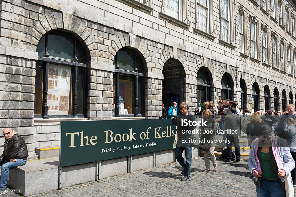 Il Libro di Kells a Trinity College Dubling - Foto stock royalty-free di Università