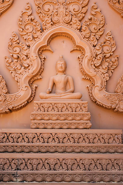 istock Buddha Image with Thai Traditional Carving 471577570