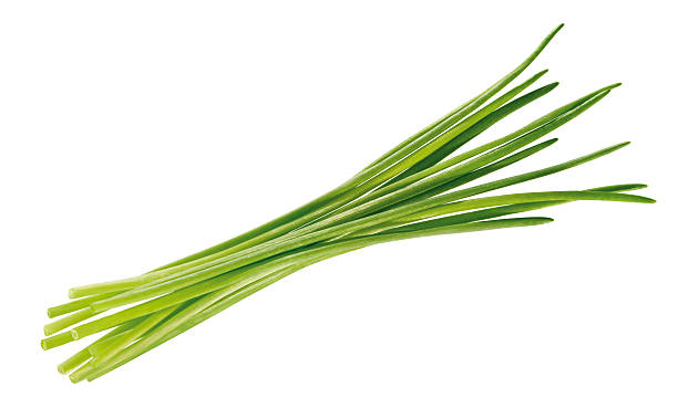 bundle di erba cipollina - chive herb isolated freshness foto e immagini stock