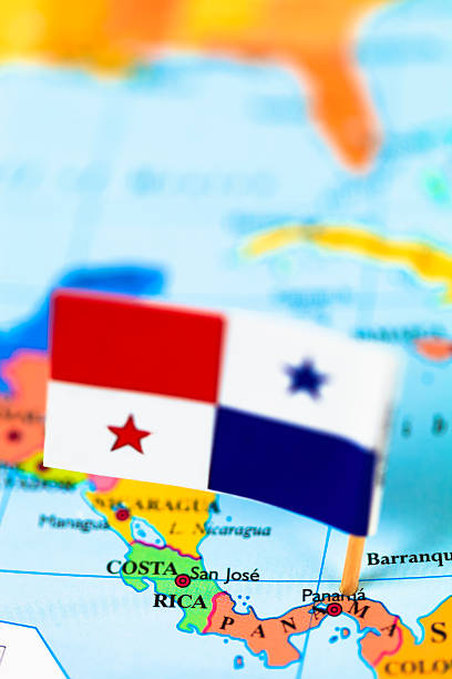istock Map and flag of Panama 471579299