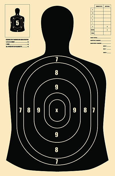 ブラックの人間のターゲット - target sport target target shooting bulls eye点のイラスト素材／クリップアート素材／マンガ素材／アイコン素材