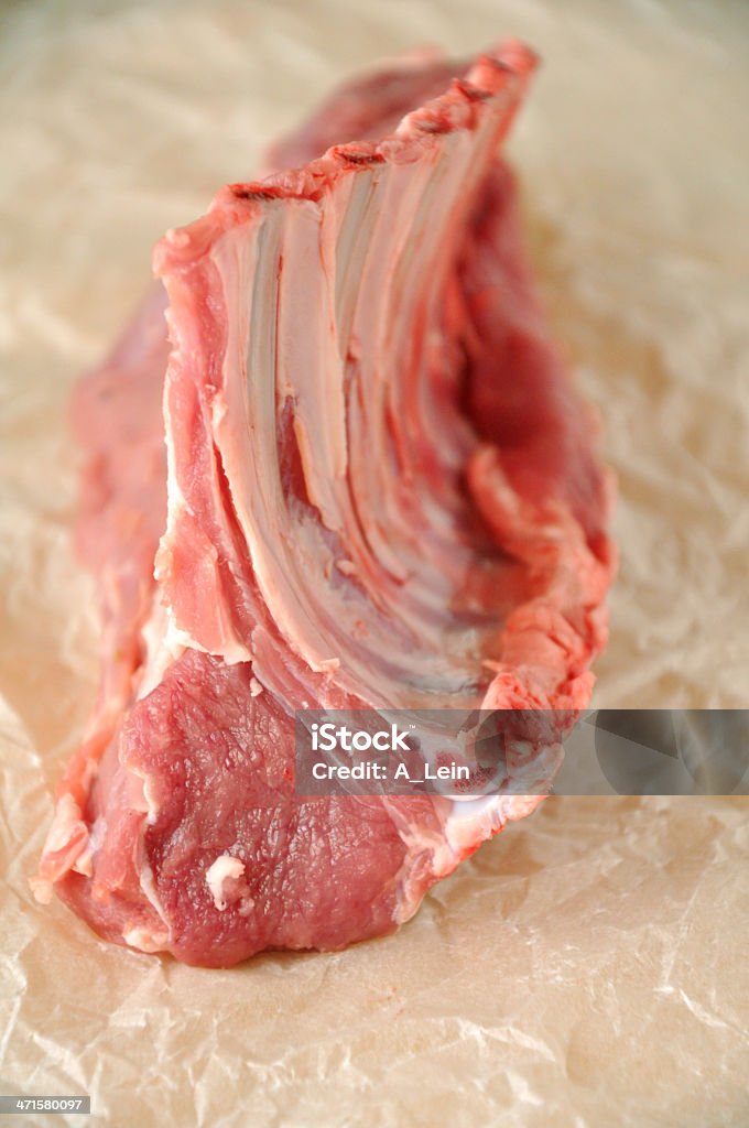 Raw carne de cordeiro - Foto de stock de Carne royalty-free