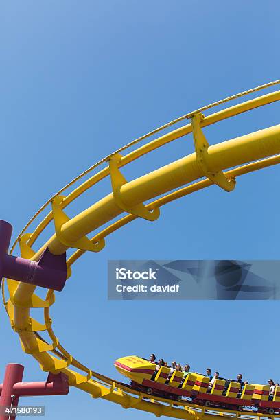 Santa Monica Pier Roller Coaster Stock Photo - Download Image Now - Activity, Amusement Park, Amusement Park Ride
