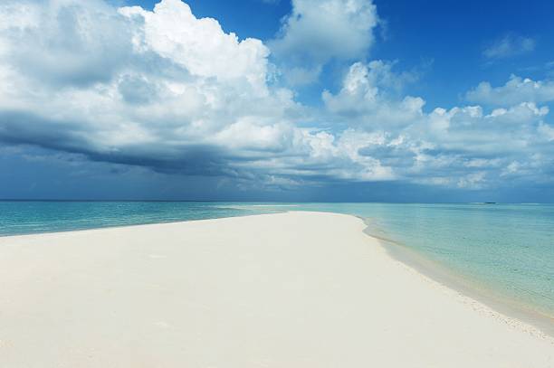 istock beautiful beach with white sand and blue sky 471581357