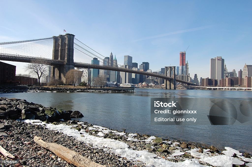 Pont de Brooklyn et Manhattan skyline, New York City - Photo de Amérique du Nord libre de droits