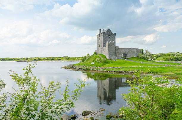 château de dunguaire, en irlande - kinvara photos et images de collection
