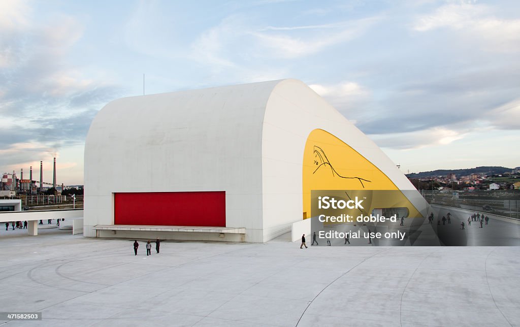 Niemeyer Cultural Center, em Avilés, na Espanha - Foto de stock de Arquiteto royalty-free