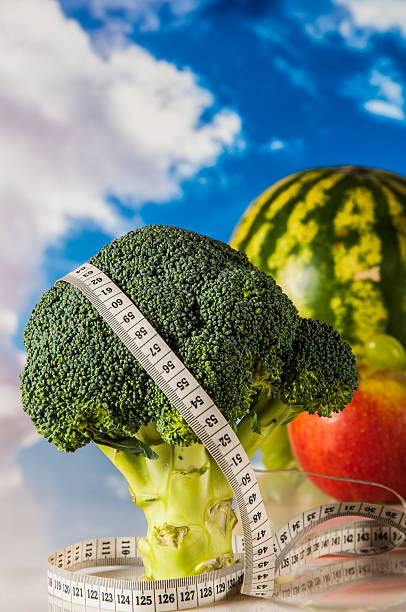 istock Fitness theme with healthy food stuff 471583167