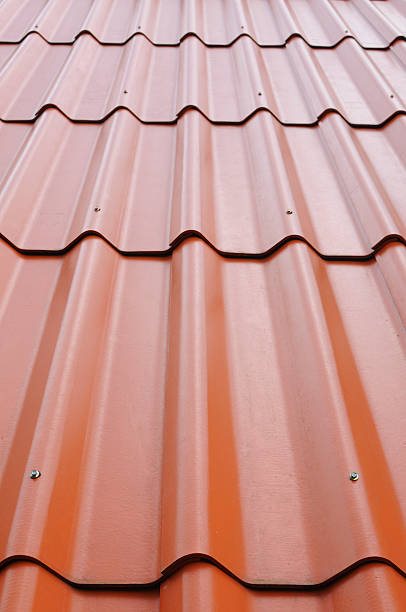istock Background perspective of red roof 471583411
