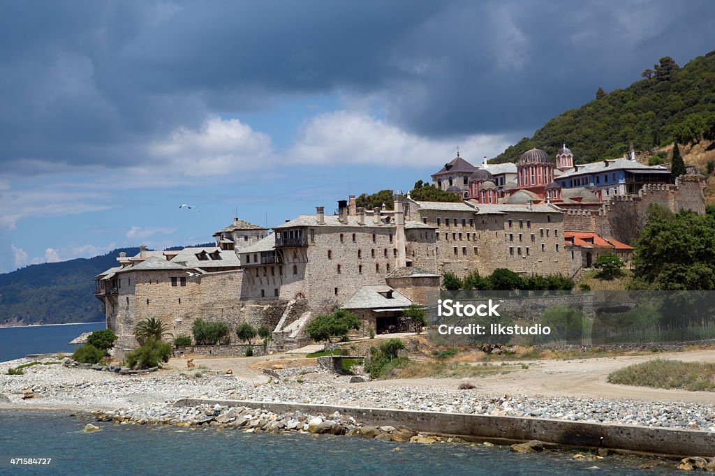 Christian Santuário do mar no Monte Athosgreece.kgm - Royalty-free Alto - Descrição Física Foto de stock