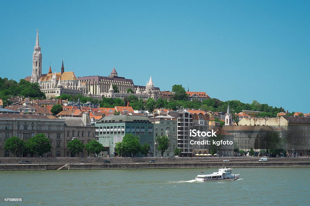 La ville de Budapest, de l'église Matthias, Bastion des pêcheurs - Photo de Architecture libre de droits