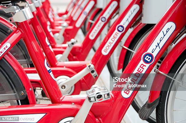 볼더 Bcycle Bicycle Parking Station에 대한 스톡 사진 및 기타 이미지 - Bicycle Parking Station, 관광, 교통수단