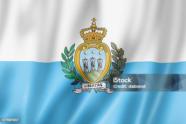 San Marino Flag Stock Photo - Download Image Now - Flag, Republic of San Marino, Backgrounds