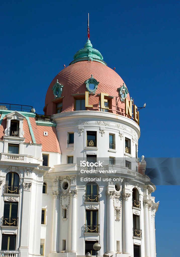 Nice Hotel Negresco - Foto de stock de Antigo royalty-free