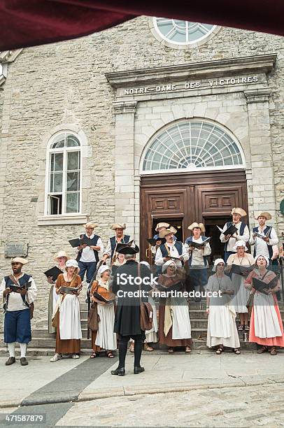 Fetes De La Nouvellefrancia Vieuxquébec Foto de stock y más banco de imágenes de Quebec - Quebec, Siglo XVII, Adulto