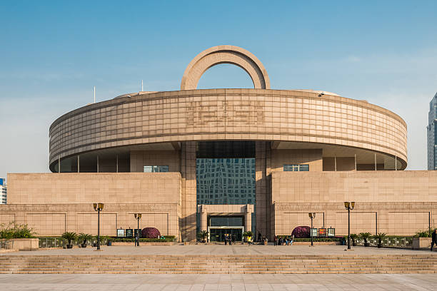 Shanghai, China - April 7, 2013: shanghai museum on people square shanghai china