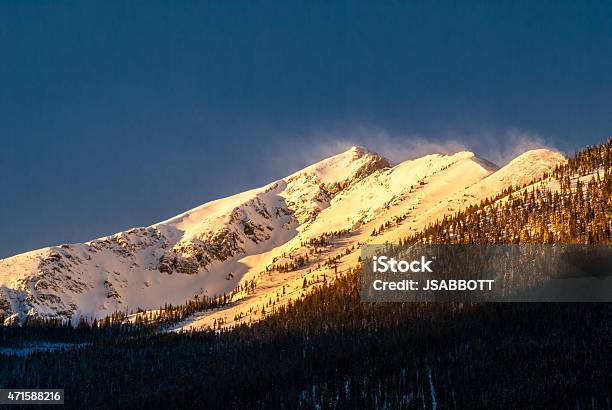Rocky Mountain Sunrise Stock Photo - Download Image Now - Colorado, Snow, Sunrise - Dawn