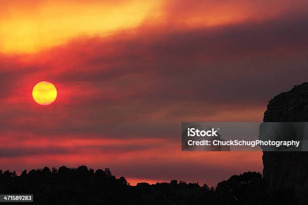 Zachód Słońca Prerii Dym Arizona - zdjęcia stockowe i więcej obrazów Australijski Outback - Australijski Outback, Bez ludzi, Chmura