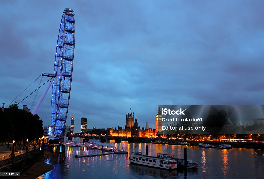 skyline de Londres - Royalty-free Anoitecer Foto de stock