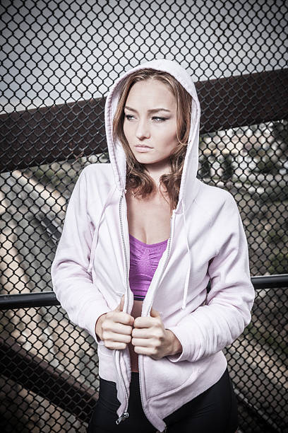 istock Beautiful Hooded Women 471590977