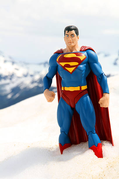 superhomem de neve - superman superhero heroes cape imagens e fotografias de stock