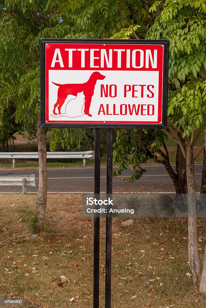 no se permiten animales de señal - Foto de stock de Animal libre de derechos