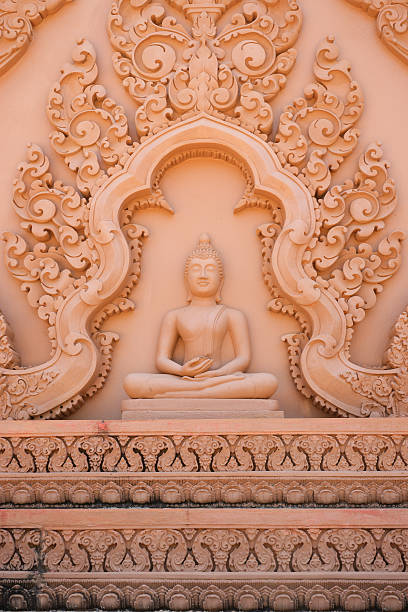 istock Buddha Image with Thai Traditional Carving 471593164