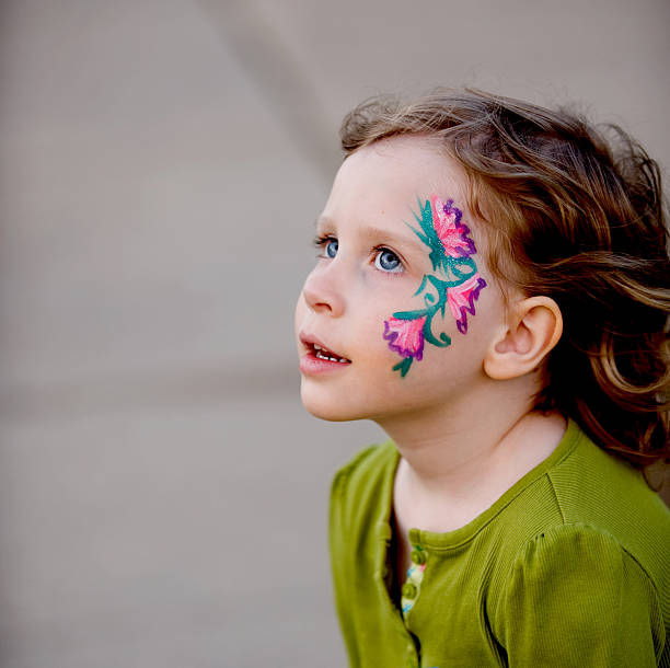 istock Little Girl with Face Paint 471593627
