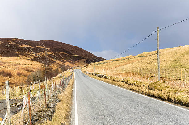 istock Mountain Road in Scotland with Storm Looming 471593864