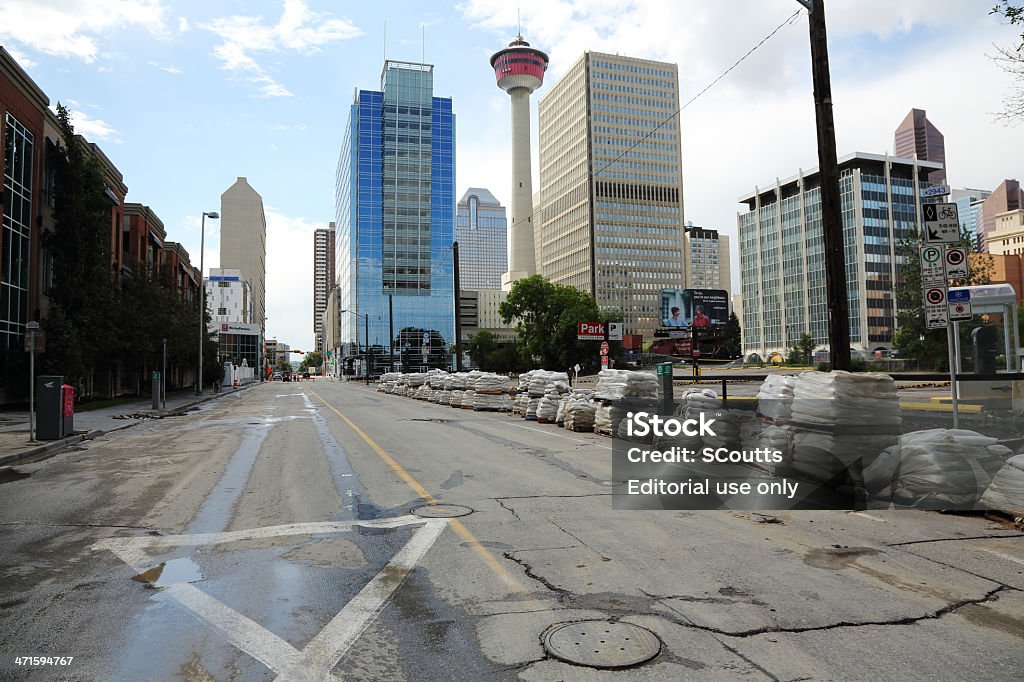 Calgary, Alberta inundações - Foto de stock de Acidentes e desastres royalty-free
