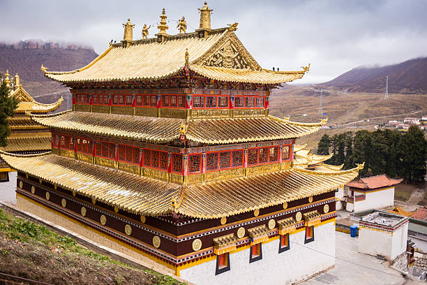 istock Tibetan Buddhist monastery in China 471595062
