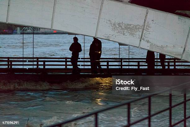 Espectadores No Pavimento Mais Baixo De Inundada Centre Street Bridge - Fotografias de stock e mais imagens de 2000-2009