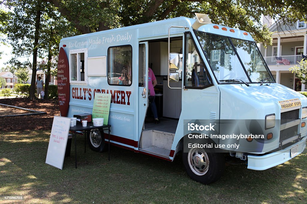 Caminhão de sorvete - Foto de stock de Van de Sorvete royalty-free