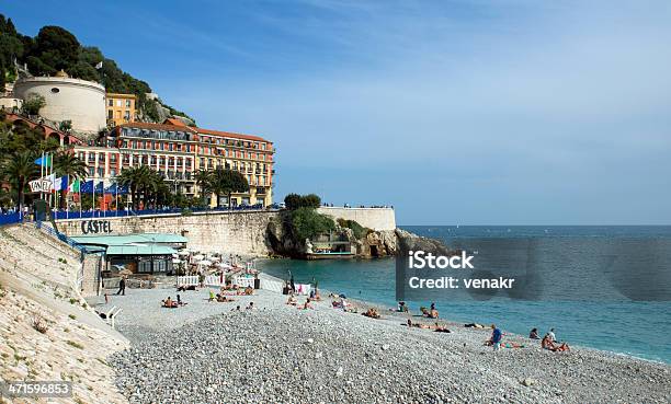 Nizzaangelo Bay - Fotografie stock e altre immagini di Nizza - Nizza, Promenade des Anglais, Abbronzarsi