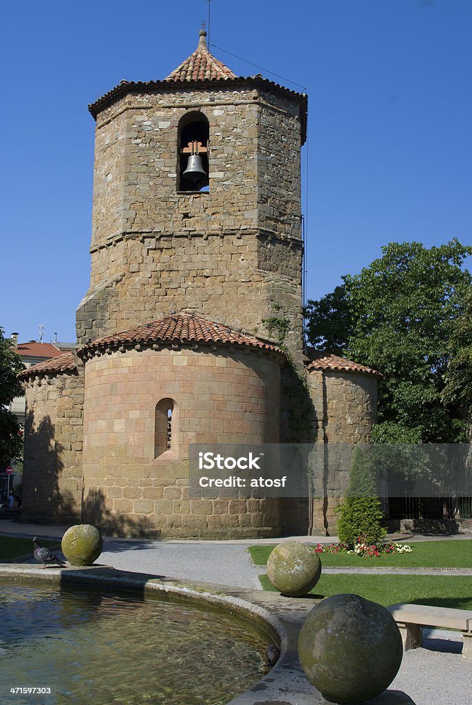 Église romane et Pol.Catalonia de Sant Joan - Photo de Architecture libre de droits