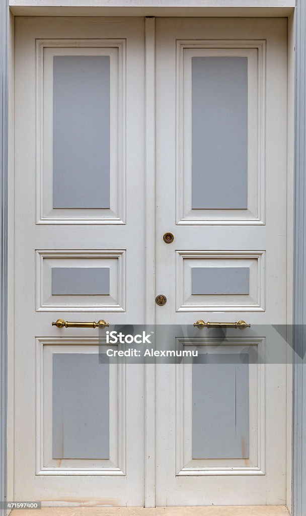 Double door to the house 2015 Stock Photo