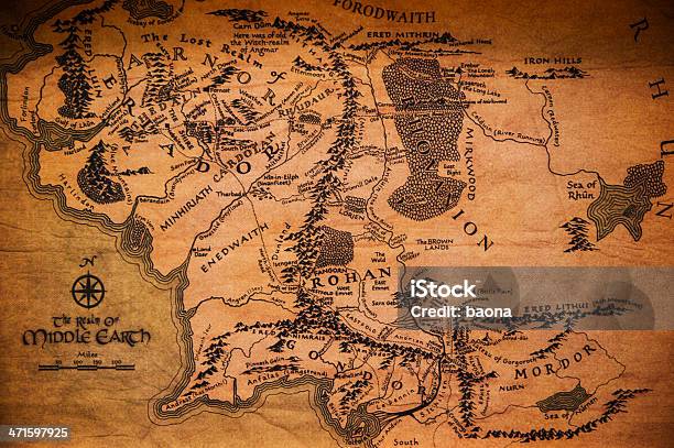 Mapa Del Vintage Foto de stock y más banco de imágenes de Anticuado - Anticuado, Antigualla, Antiguo