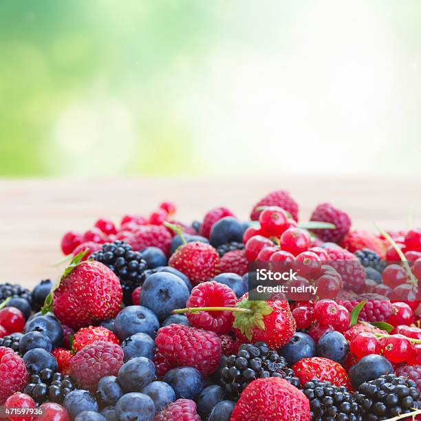 Ripe Of Berries On Table Stock Photo - Download Image Now - Berry Fruit, Variation, 2015