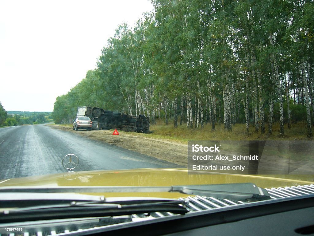 Lange nicht der highway und road Unfall - Lizenzfrei Asphalt Stock-Foto