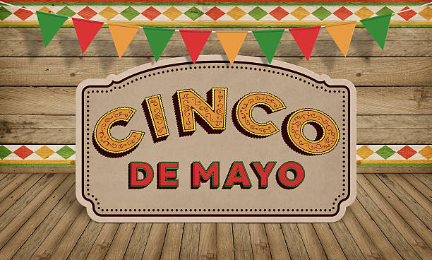 istock Cinco de Mayo, USA Mexican Celebration, Backgrounds. Wood with text 471598898
