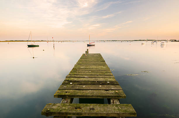 Emsorth Jetty stock photo