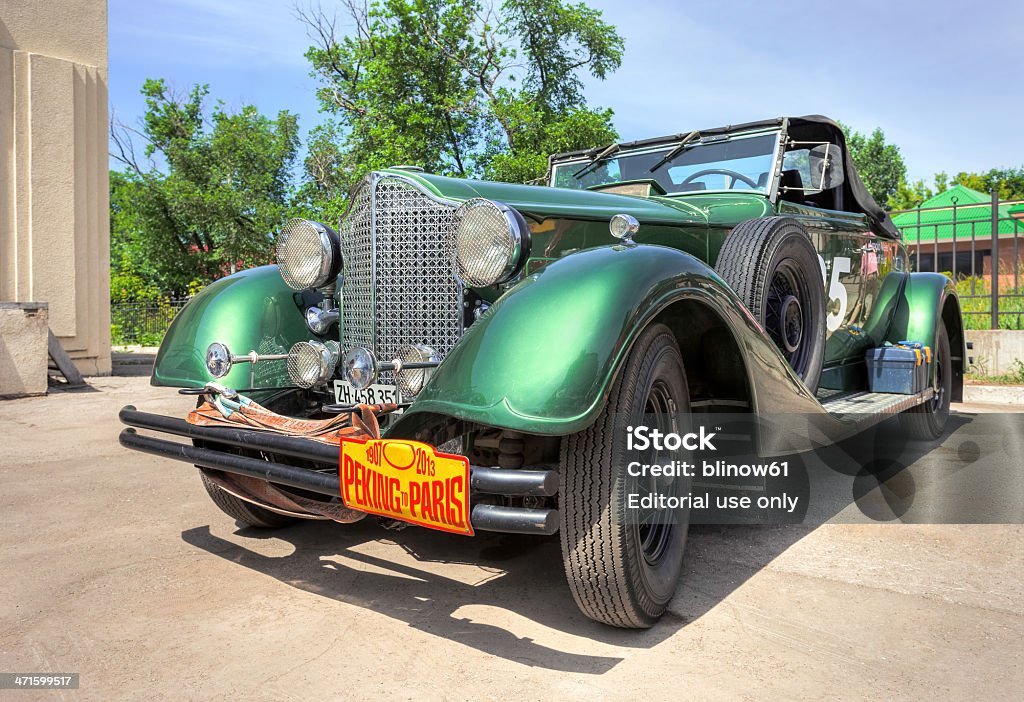 Retro car Packard Convertible 1934 año - Foto de stock de Aire libre libre de derechos