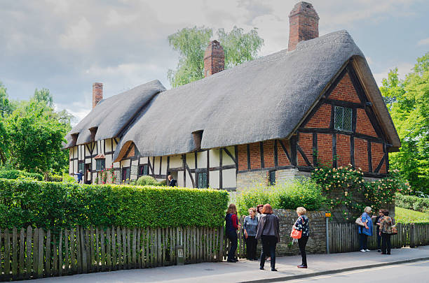 시골집 - stratford upon avon william shakespeare england house 뉴스 사진 이미지